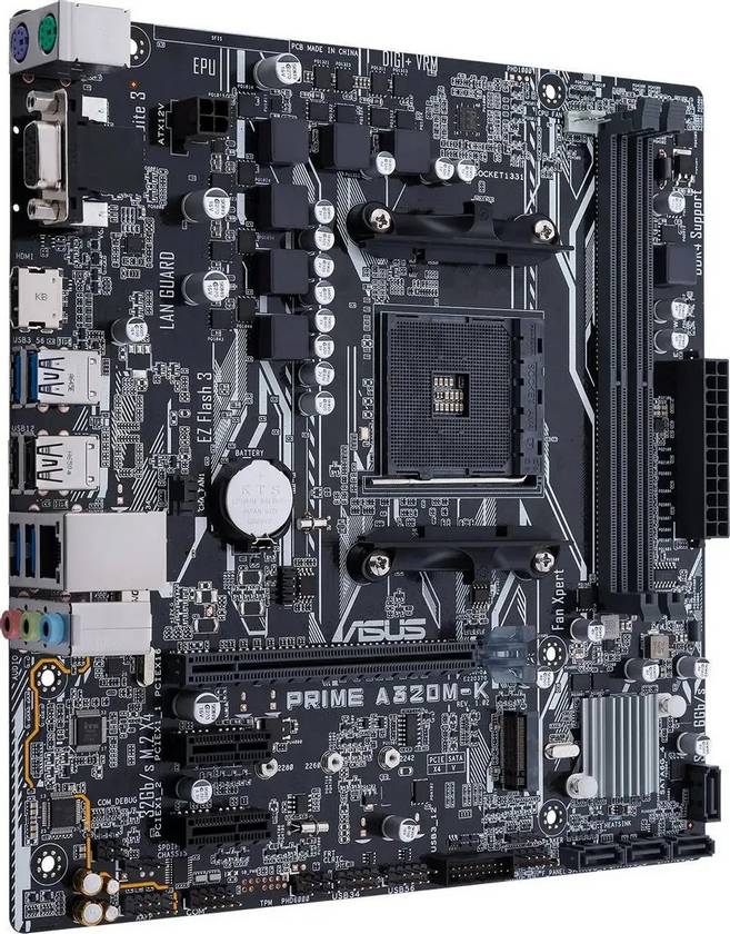 картинка Материнская плата Asus PRIME A320M-K/ CSM Soc-AM4 AMD A320 2xDDR4 mATX от магазина КомпьютерЦентр