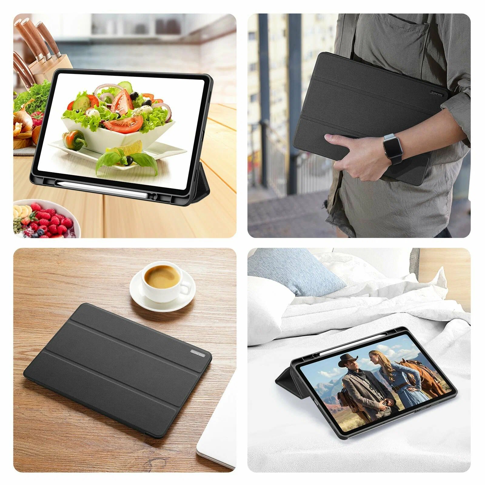 картинка Чехол-книжка для Samsung Galaxy Tab S11 Ultra, Dux Ducis Domo series черный от магазина КомпьютерЦентр