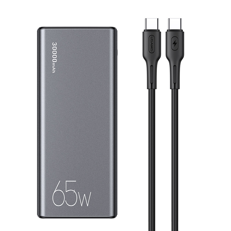 картинка Внешний аккумулятор USAMS 30000 мАч 65W быстрая зарядка QC3.0+PD (US-CD165) от магазина КомпьютерЦентр