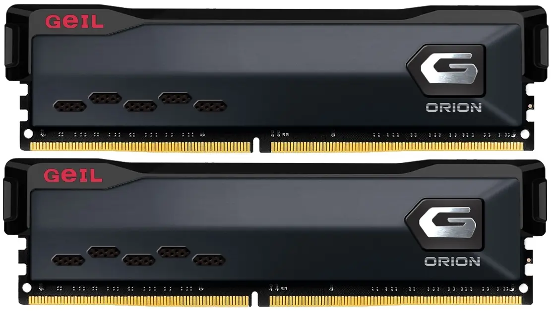 картинка DIMM DDR4 32Gb (2x16Gb) 3200MHz PC4-25600 Geil Orion Black Dual (GOG432GB3200C16BDC) от магазина КомпьютерЦентр
