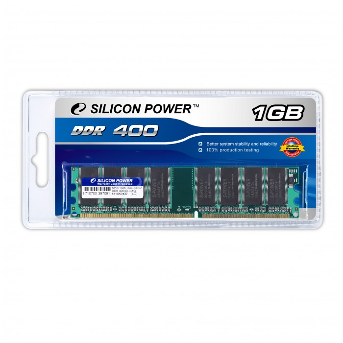 картинка Оперативная память SiliconPower DIMM DDR 1Gb 400MHz PC-3200 от магазина КомпьютерЦентр