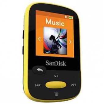 картинка Плеер MP3 SanDisk 4Gb Sansa Clip Sport Yellow (SDMX24-004G-G46Y) от магазина КомпьютерЦентр