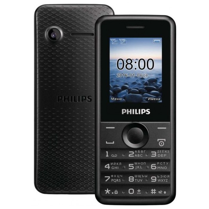 картинка Телефон Philips E103 2Sim Black от магазина КомпьютерЦентр