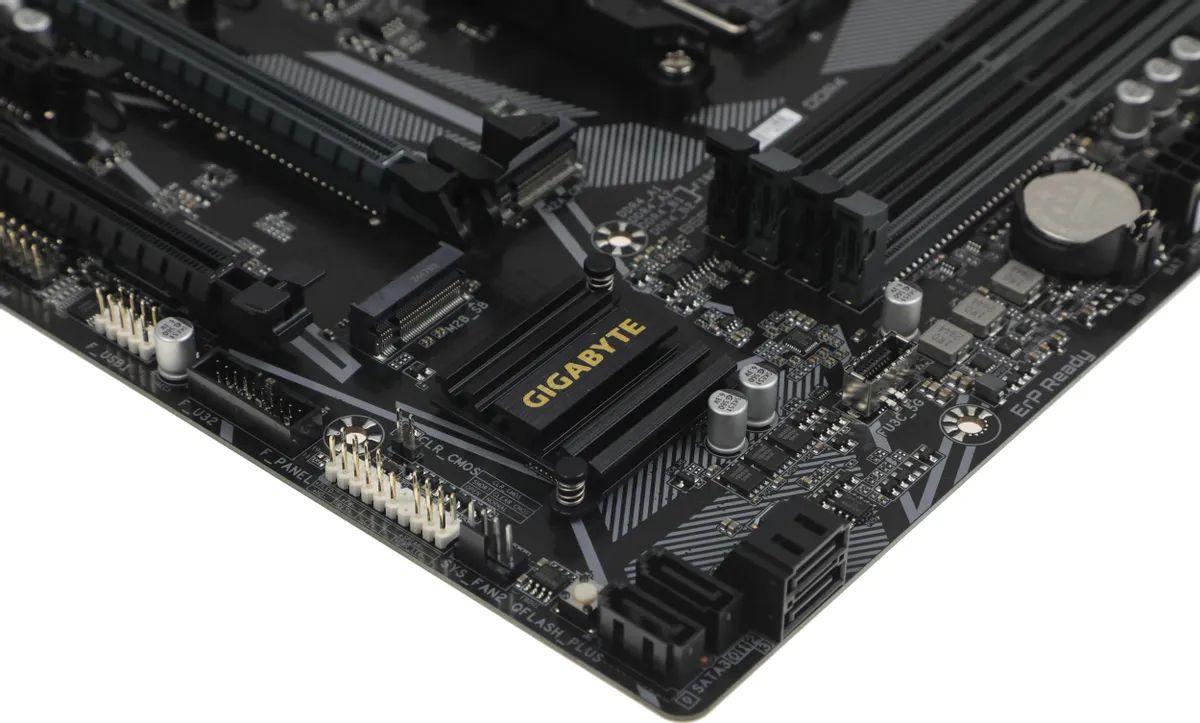 картинка Материнская плата Gigabyte B550M DS3H AC R2, AM4, AMD B550, 4xDDR4, 4xSATA, 2xM.2, 2xPCIe x16, DisplayPort, HDMI, 1xGb LAN, 6xUSB, 3x3.5 мм, 7.1, microATX от магазина КомпьютерЦентр