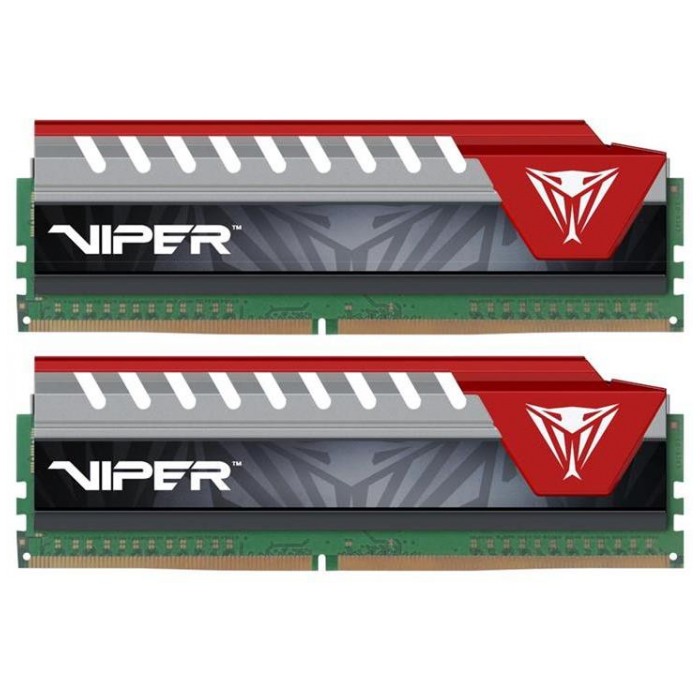 картинка Набор модулей памяти Patriot DIMM DDR4 16Gb (2 x 8Gb) 2400MHz PC4-19200 Viper Elite Series Red (PVE416G240C5KRD) от магазина КомпьютерЦентр