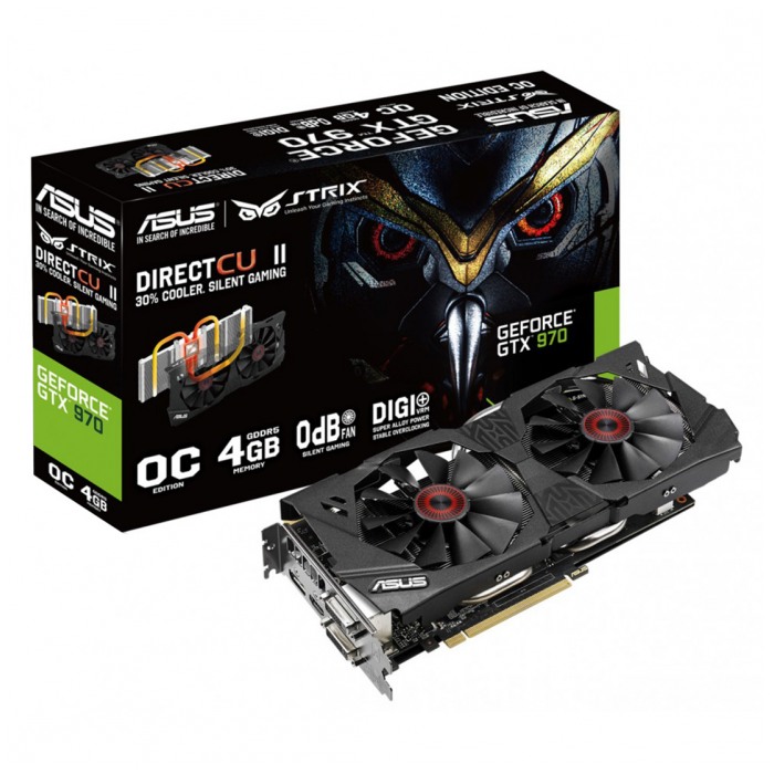 картинка Видеокарта Asus 4Gb DDR5 GeForce GTX970 STRIX (STRIX-GTX970-DC2-4GD5) от магазина КомпьютерЦентр