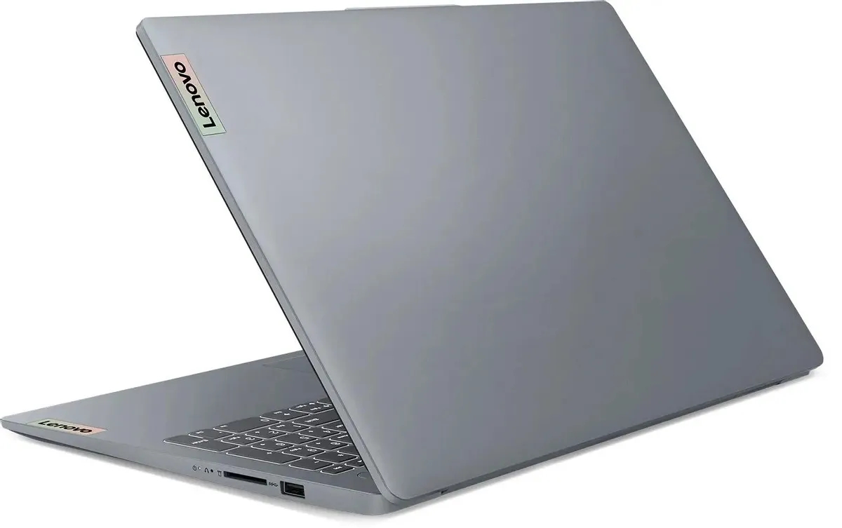 картинка Ноутбук Lenovo IdeaPad Slim 3 15IAH8 15,6'' (1920x1080) IPS/  Core i5-12450H/  16Gb DDR5/  512Gb/  Intel UHD/  WiFi ax/  Bt 5.2/  47 Втч/  1,62 кг/  NoOS серый (83ER00G0RK) от магазина КомпьютерЦентр