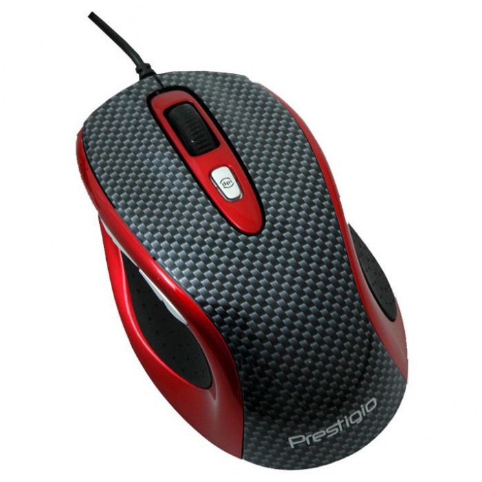 картинка Мышка Prestigio M size Carbon-Red USB (PJ-MSO2) от магазина КомпьютерЦентр