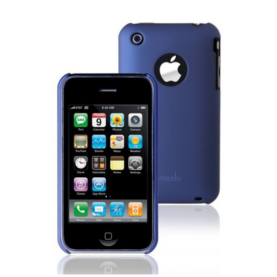 картинка Чехол для iPhone 3G/ 3GS Moshi iGlaze 3G Neon Blue от магазина КомпьютерЦентр