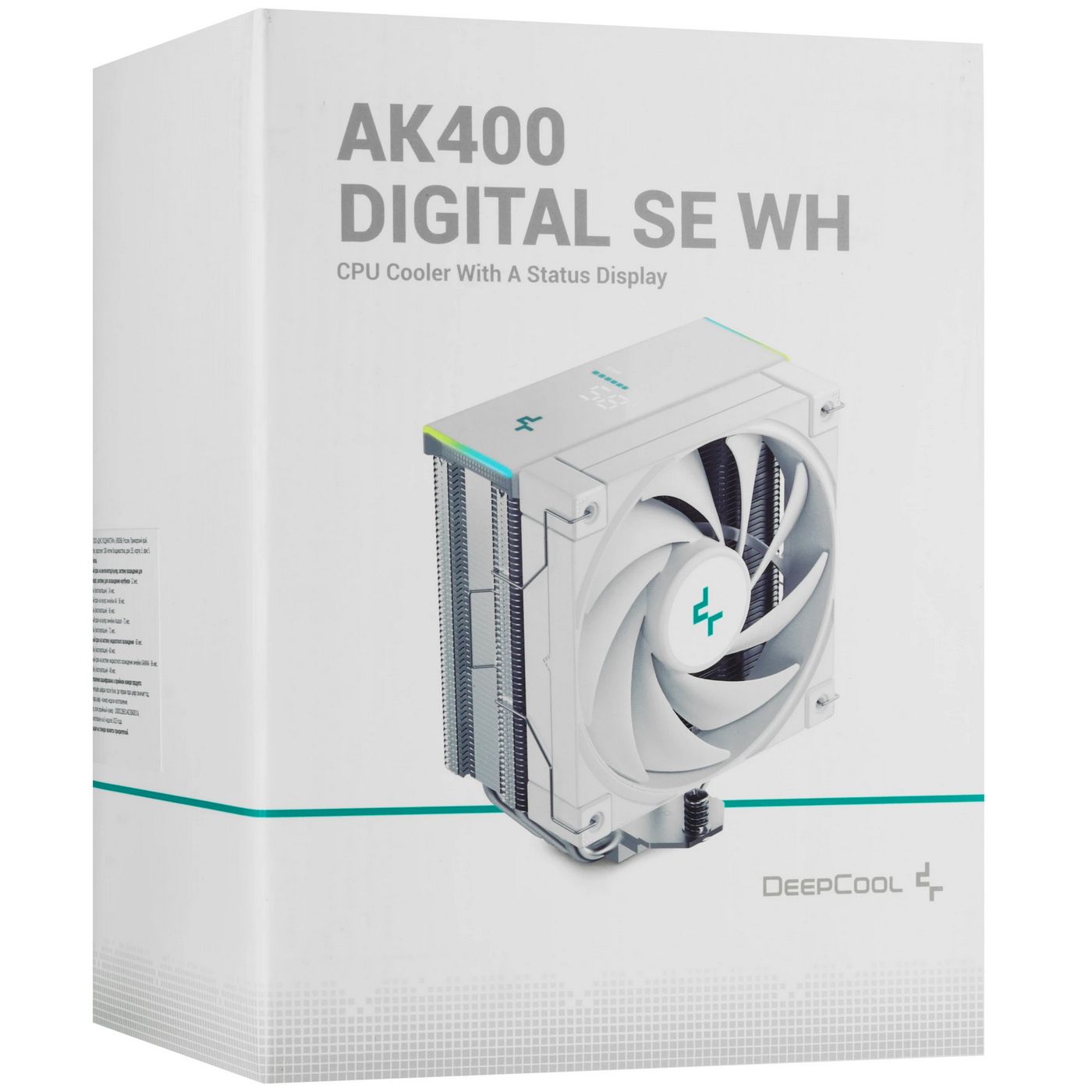 картинка Кулер DEEPCOOL AK400 Digital SE Wh Soc-AM5/ AM4/ 1200/ 1700/ 1851 белый 4-pin 19-28dB Al+Cu LCD 220W 812gr Ret (R-AK400-WHADMN- GJD) от магазина КомпьютерЦентр