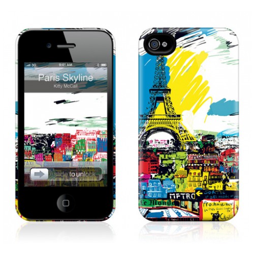 картинка Чехол GelaSkins Hard Case Paris Skyline for iPhone 4/ 4S от магазина КомпьютерЦентр