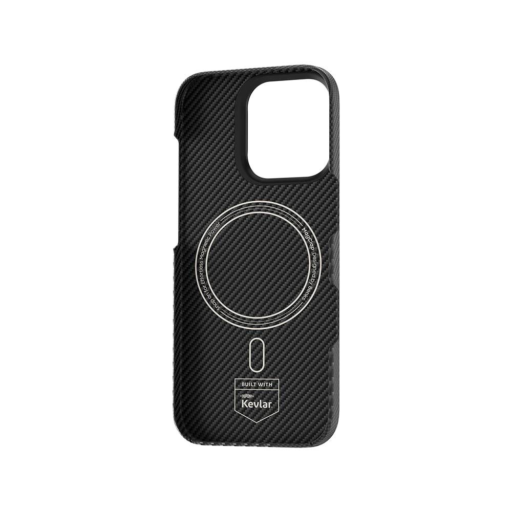 картинка Чехол Benks Montage ArmorAir Case built with Kevlar для iPhone 16 Pro Max 6.9'', Black (600D+1500D) (C.K.FL.AP.BK.M066) от магазина КомпьютерЦентр