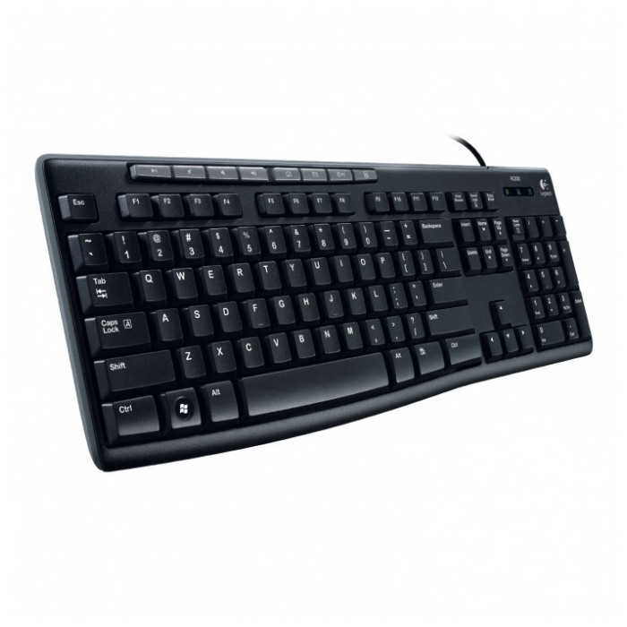картинка Клавиатура Logitech Media Keyboard K200 USB Black OEM (920-002746) от магазина КомпьютерЦентр