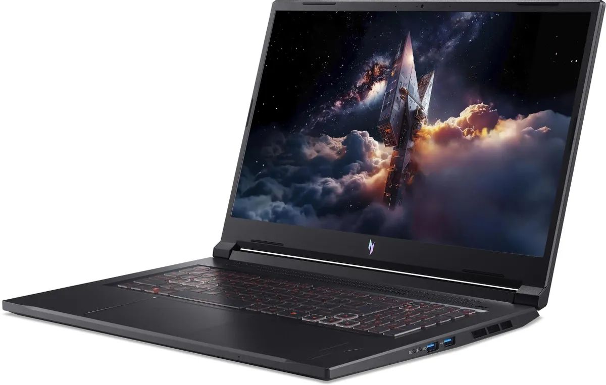 картинка Ноутбук Acer Nitro V17 AI ANV17-41-R6A6 17.3'' IPS (1920x1080) 144Hz/  AMD Ryzen 7 260 3.8ГГц/  16ГБ DDR5/  1ТБ SSD/  GeForce RTX 5060 8 ГБ/  NoOS, черный (NH.QYVCD.005) от магазина КомпьютерЦентр