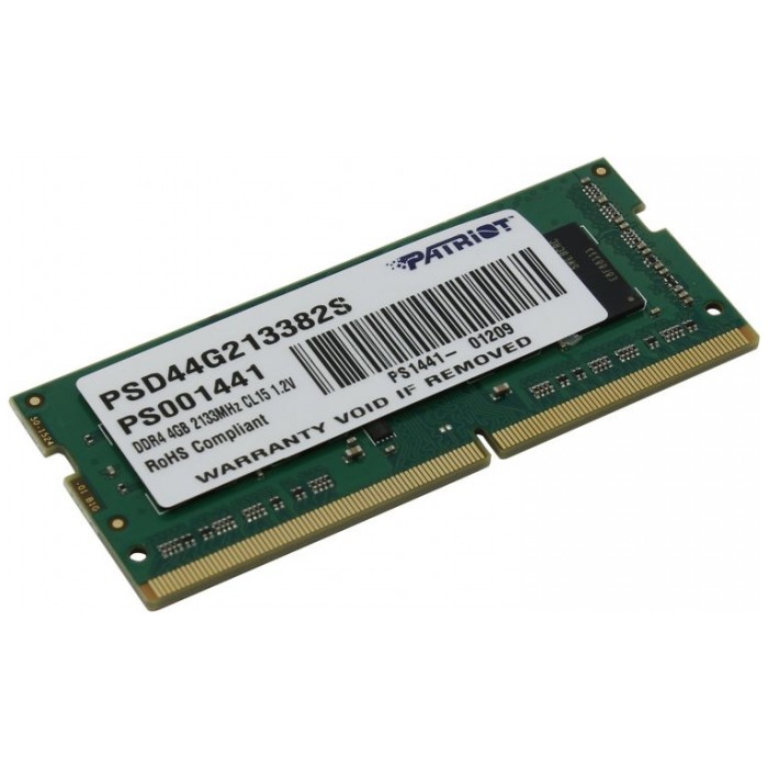 картинка Оперативная память Patriot SO-DIMM DDR4 4Gb 2133MHz PC4-17000 (PSD44G213382S) от магазина КомпьютерЦентр