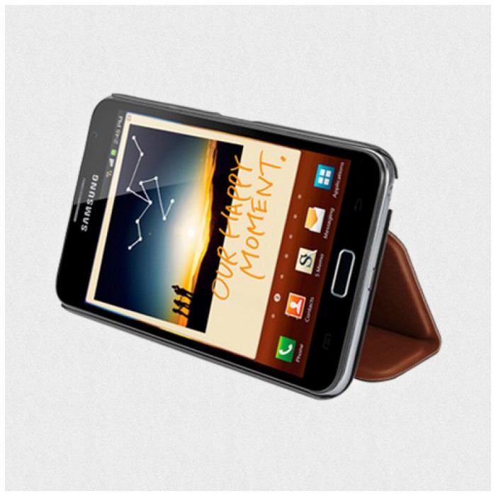 картинка Чехол SGP Stehen Series for Galaxy Note Middle Brown (SGP08509) от магазина КомпьютерЦентр