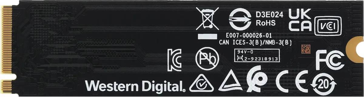 картинка SSD накопитель 1 Тб WesternDigital WD Blue SN580 M.2 2280 PCI-E x4 NVMe (WDS100T3B0E) от магазина КомпьютерЦентр