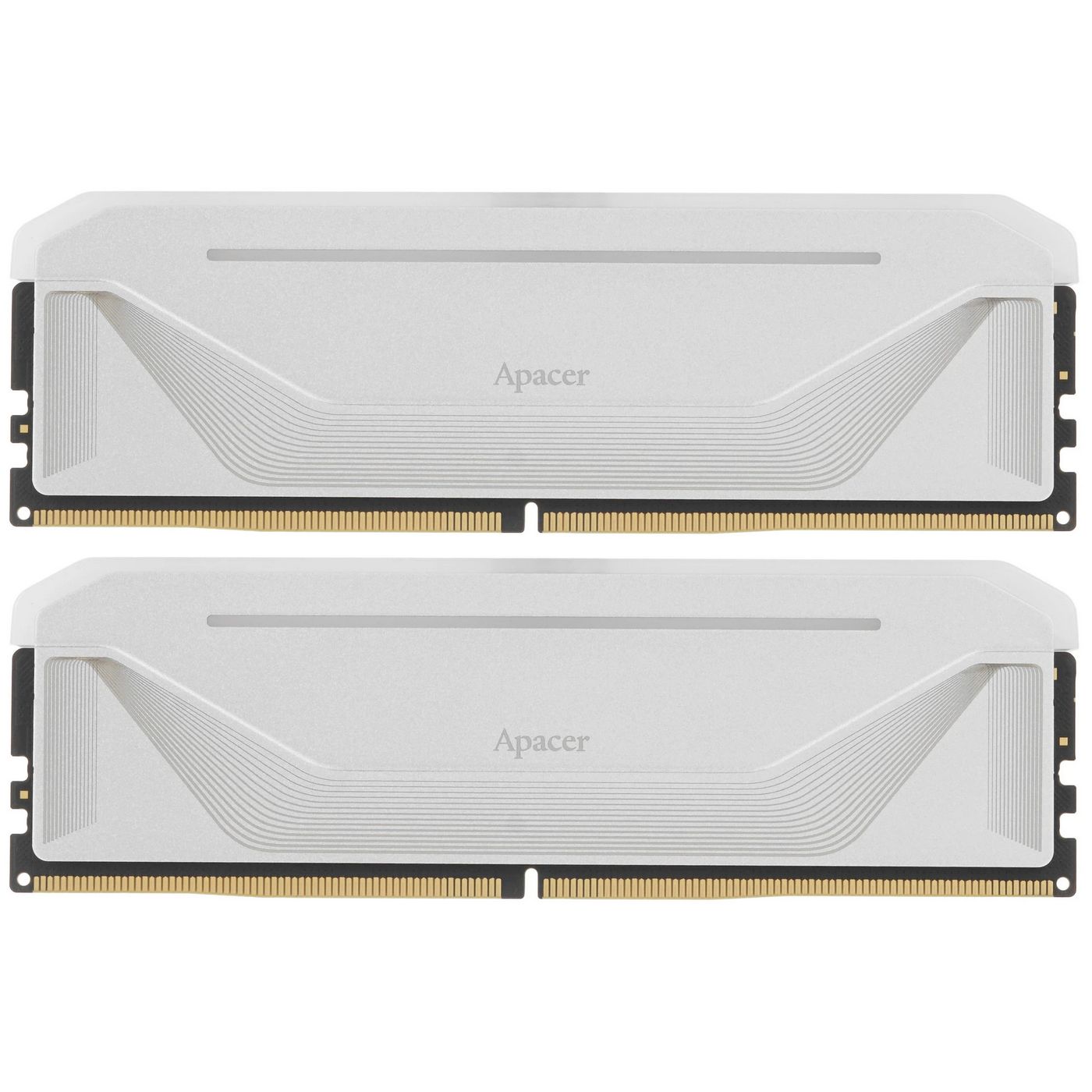 картинка DIMM DDR5 32Gb (2x16Gb) 6000MHz PC5-48000 Apacer NOX RGB 38-48-48-96 White (AH5U32G60C622NWAA-2) от магазина КомпьютерЦентр