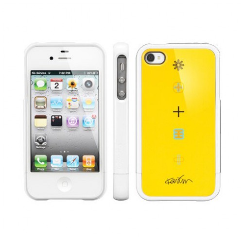 картинка Чехол SGP Case Linear Collaboration Karim Rashid Harmony Reventon Yellow for iPhone 4/4S (SGP08822) от магазина КомпьютерЦентр