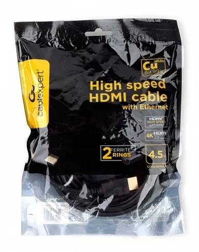 картинка Кабель HDMI Cablexpert CCF2-HDMI4-15, 4.5м, v2.0, 19M/ 19M, черный от магазина КомпьютерЦентр
