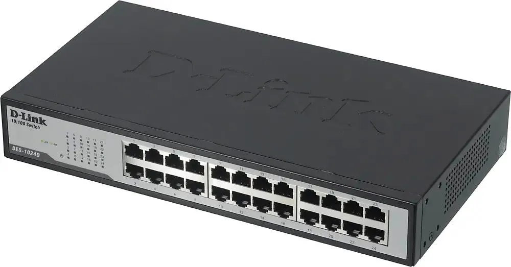 картинка Switch 24-port D-Link DES-1024D/ G1A 24x100Mb неуправляемый от магазина КомпьютерЦентр