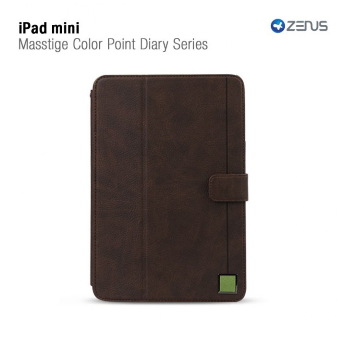 картинка Чехол Zenus Masstige Color Point Folio Black Chocolate for iPad mini от магазина КомпьютерЦентр