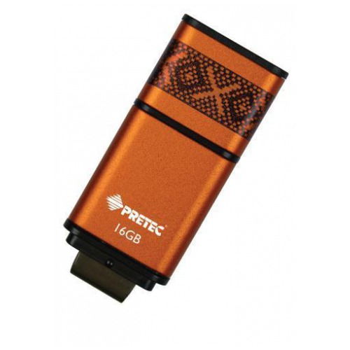 картинка Флешка USB Pretec 16Gb Mambo Orange-Black (M2U16G) от магазина КомпьютерЦентр