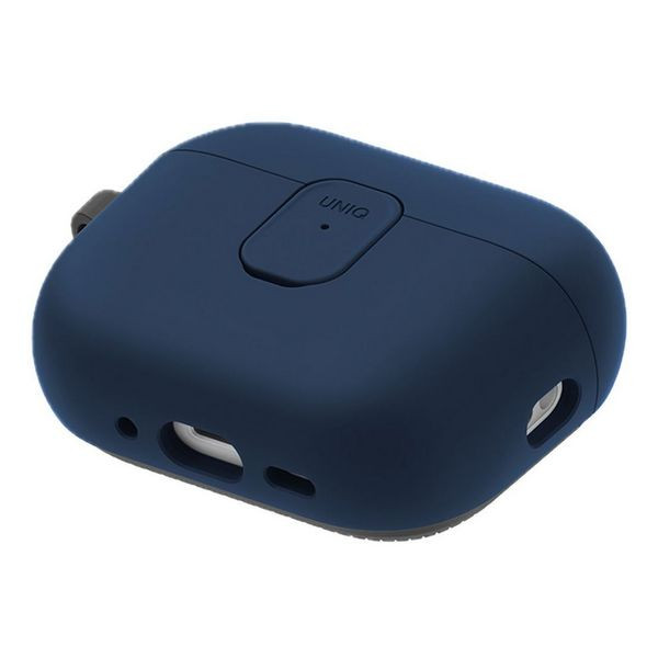 картинка Чехол из полиуретана Uniq CLYDE для AirPods Pro 3, ROYAL BLUE/ DARK GREY (AIRPODSPRO3-CLYRBLUDGRY) от магазина КомпьютерЦентр