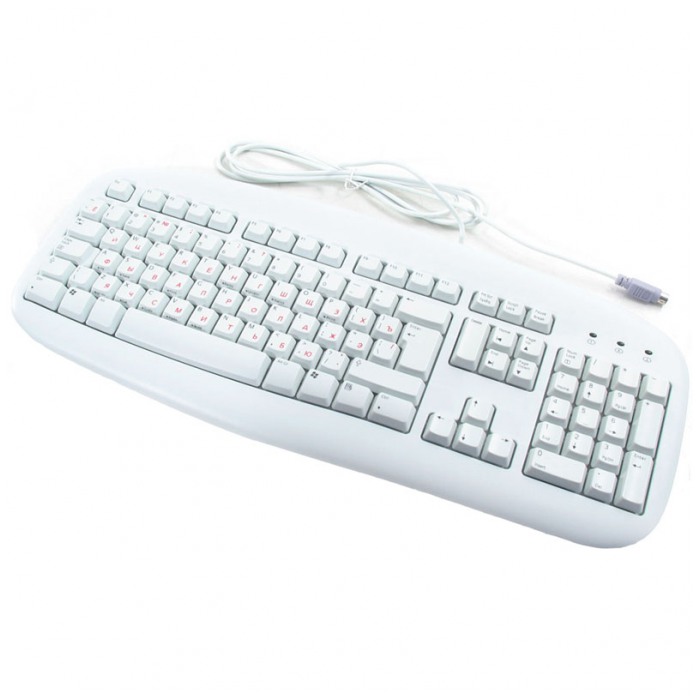картинка Клавиатура Logitech Deluxe 250 Keyboard White PS/2 (967641-0135) от магазина КомпьютерЦентр