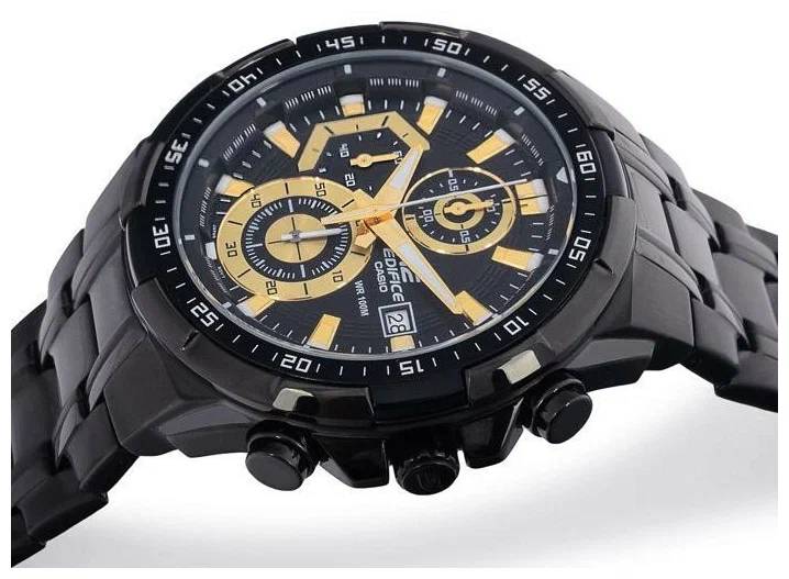 картинка Наручные часы мужские CASIO Edifice EFR-539BK-1A с хронографом от магазина КомпьютерЦентр