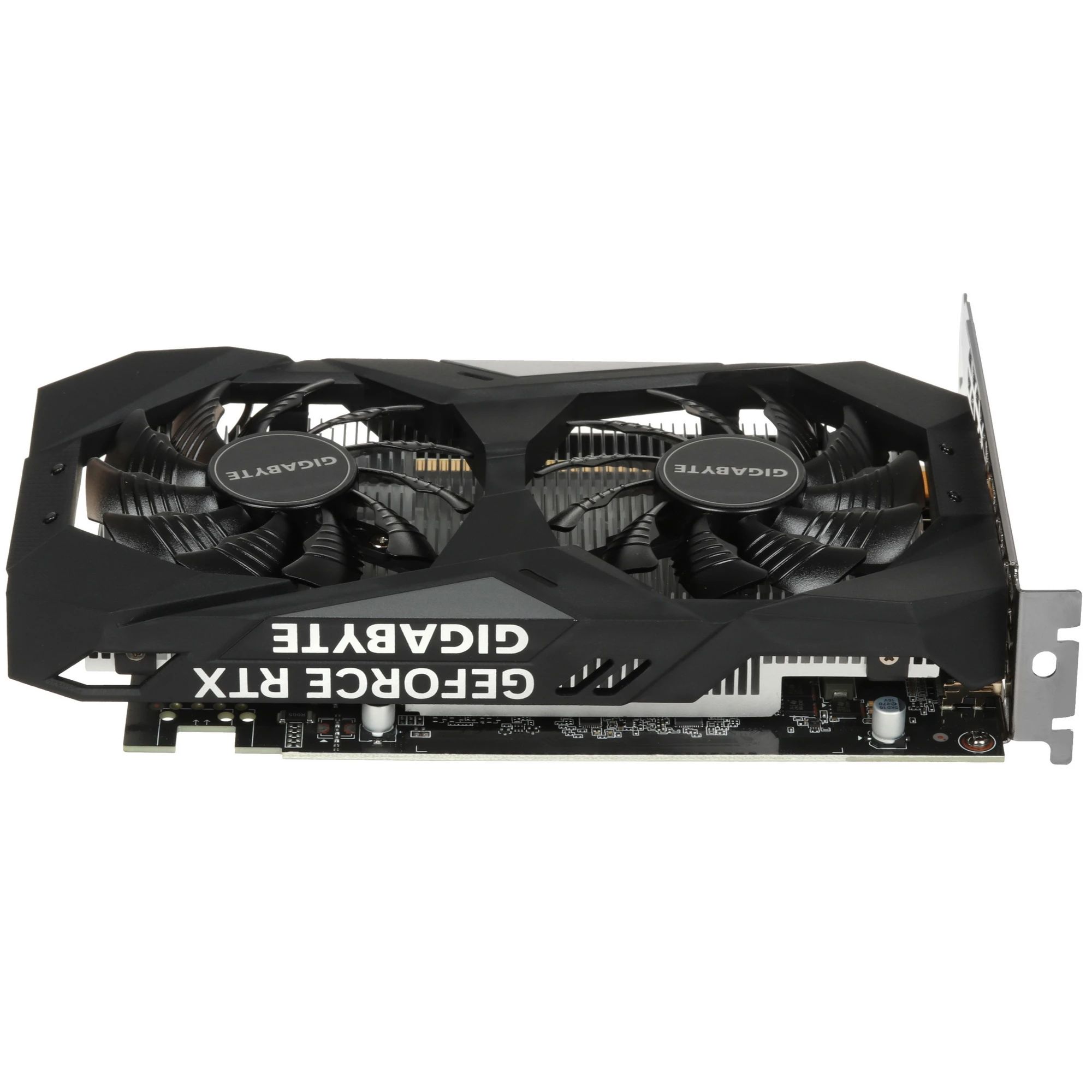 картинка Видеокарта 6Gb GDDR6 GeForce RTX 3050 Gigabyte Windforce OC PCI-E 4.0 96bit 1477/ 14000 2xHDMI/ 2xDP (GV-N3050WF2OC-6GD) от магазина КомпьютерЦентр