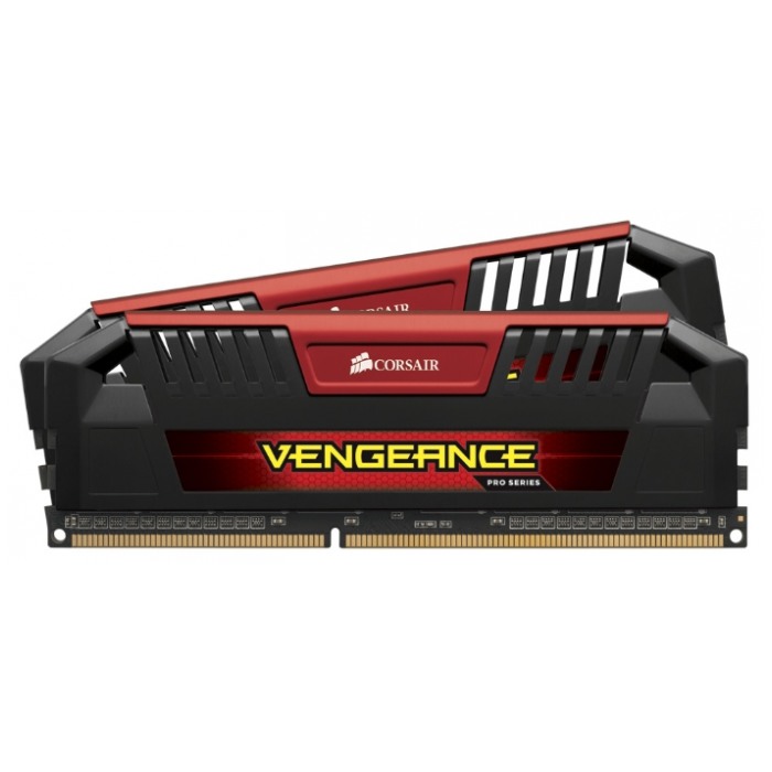 картинка Набор модулей памяти Corsair DIMM DDR3 8Gb (2x4Gb) 2400MHz PC3-19200 Corsair Vengeance Pro Red (CMY8GX3M2A2400C11R) от магазина КомпьютерЦентр