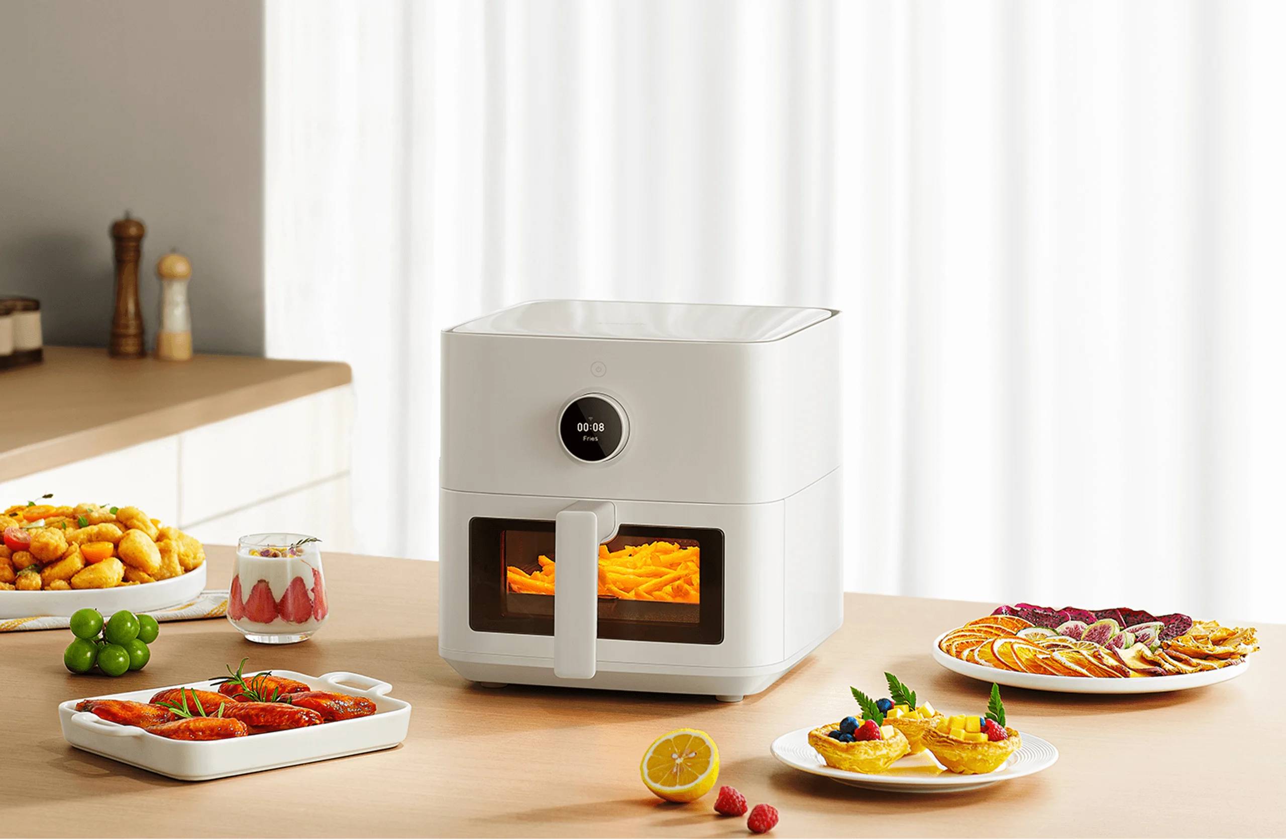 картинка Аэрогриль Xiaomi Mi Smart Air Fryer 5.5L MAF15 BHR8238EU White EU от магазина КомпьютерЦентр
