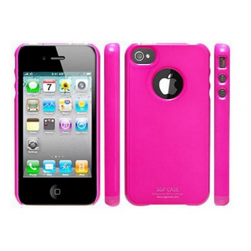картинка Чехол SGP Ultra Thin Case Vivid Series Hot Pink for iPhone 4 (SPG06936) от магазина КомпьютерЦентр