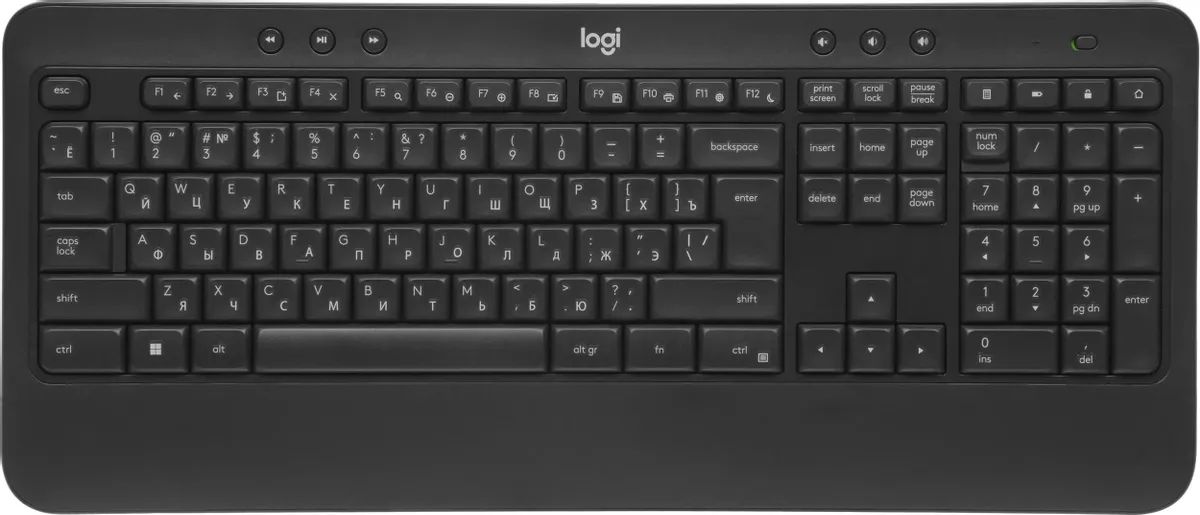 картинка Комплект Logitech MK540 Advanced беспроводной, USB, 1000 DPI, чёрный (920-008686) от магазина КомпьютерЦентр