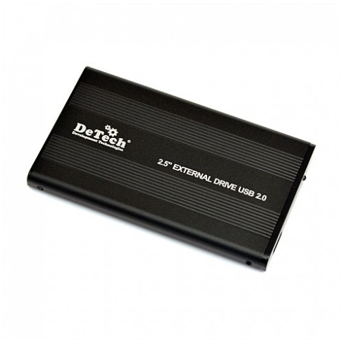 картинка Жесткий диск внешний DeTech 500Gb 2.5'' External Drive USB2.0 Black (DT-ED75U2/500 Black) от магазина КомпьютерЦентр
