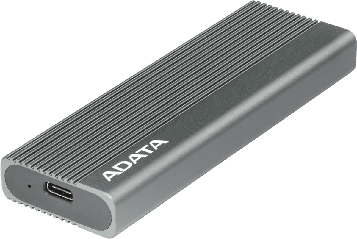 картинка Карман для HDD/ SSD AData External SSD Enclosure EC680 USB 3.2 Gen2, M.2, NVMe/ SATA, RGB, Titanium Grey, RTL (EC680-CCGY) от магазина КомпьютерЦентр