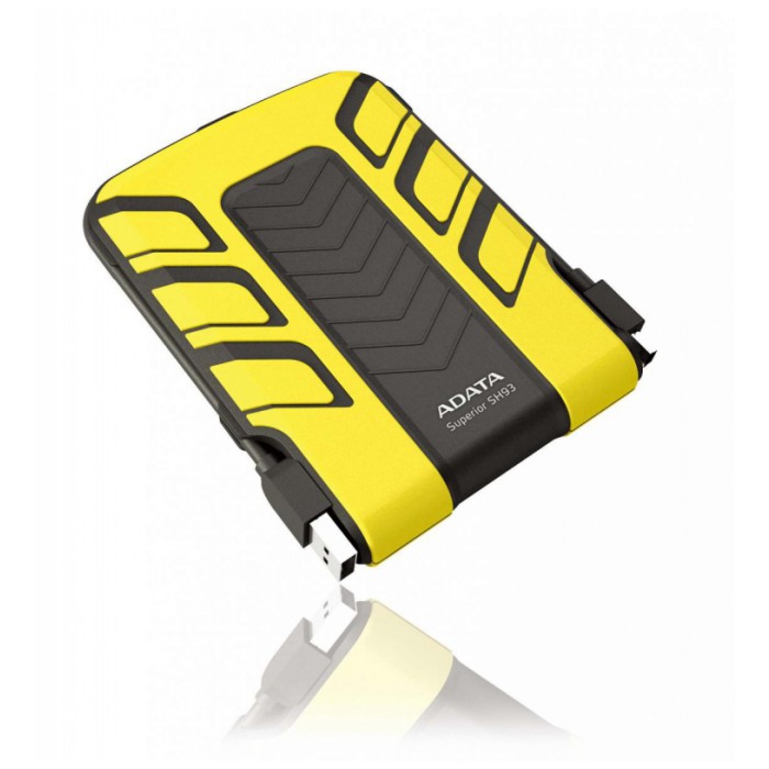 картинка Жесткий диск внешний A-DATA 1Tb Sport SH93 USB 2.0 2.5″ Yellow (ASH93-1TU-CYL) от магазина КомпьютерЦентр