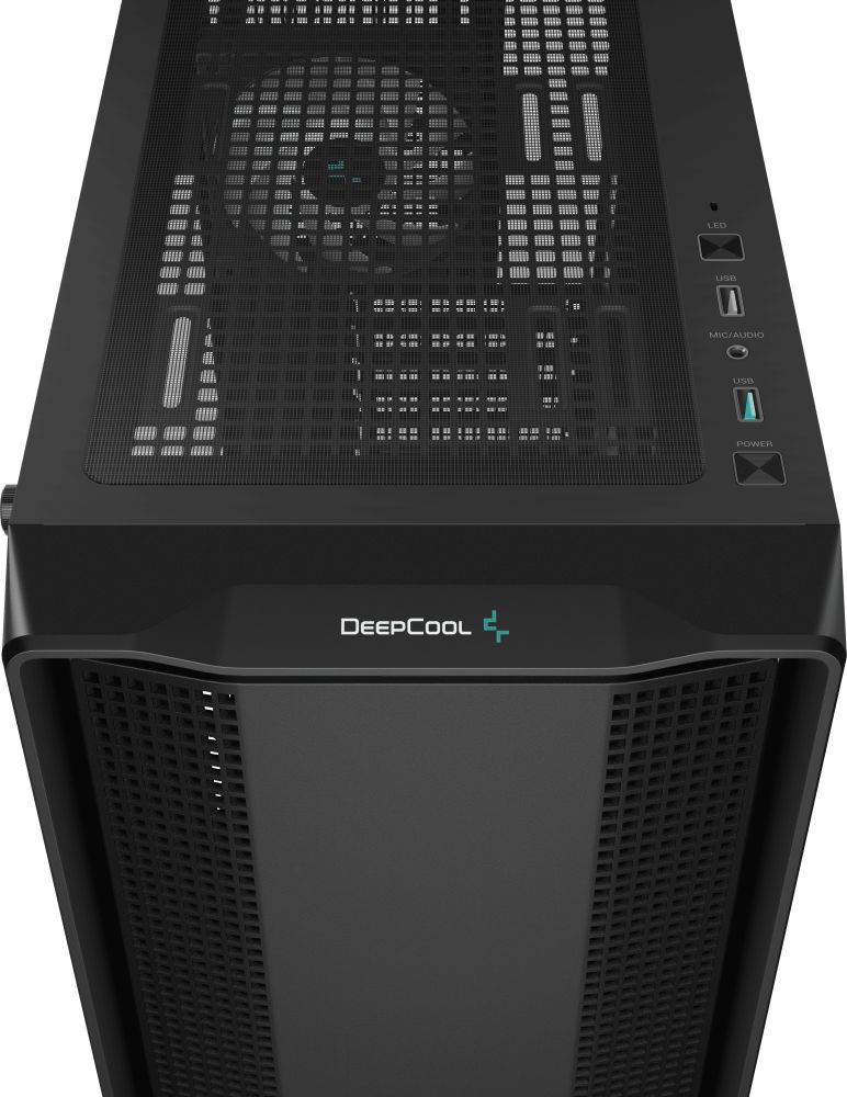 картинка Корпус Deepcool CC560 ARGb V2 без БП, боковое окно (закал стекло), черный, ATX от магазина КомпьютерЦентр