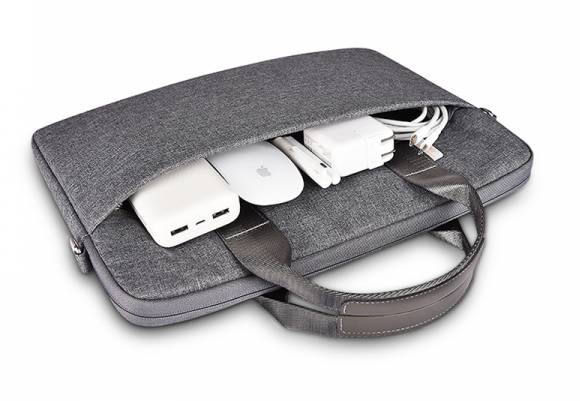 картинка Сумка для ноутбука WIWU Minimalist Laptop Bag 2 for MacBook 14'' Gray (bag828) от магазина КомпьютерЦентр
