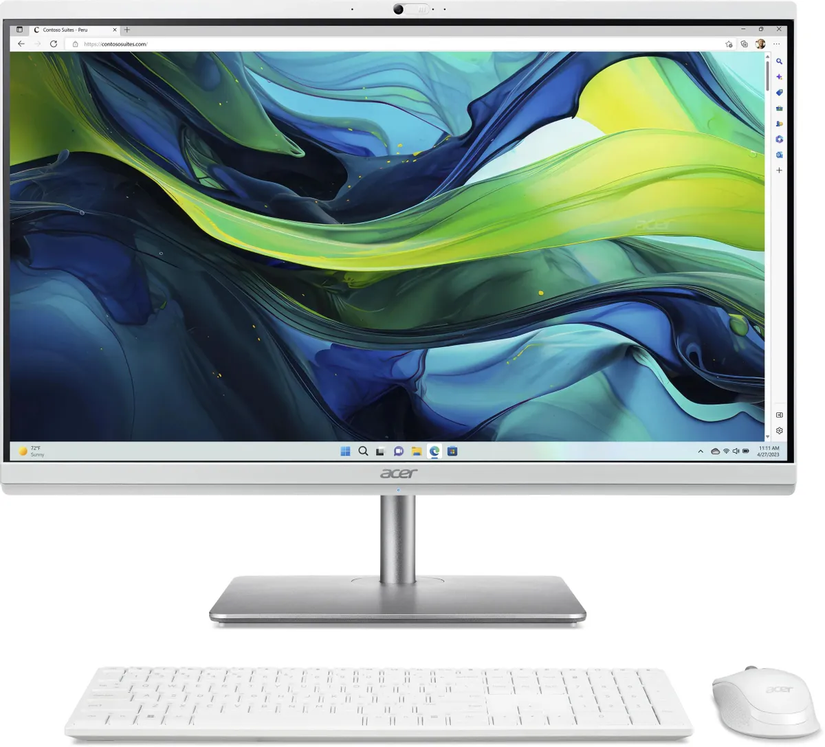 картинка Моноблок Acer Aspire C27-195ES (DQ.BMGCD.001) 27'' Full HD/  Core Ultra 7 155U/  16Gb/  SSD 512Gb Graphics/  CR/ Esh/  kb/ m/  Gray от магазина КомпьютерЦентр