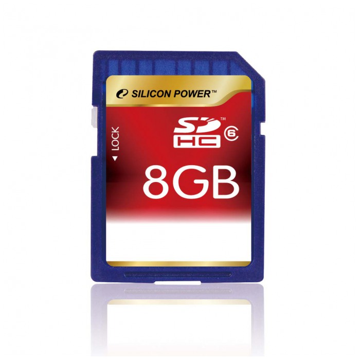 картинка Карта памяти SiliconPower SDHC 8Gb Class 6 (SP008GBSDH006V10) от магазина КомпьютерЦентр