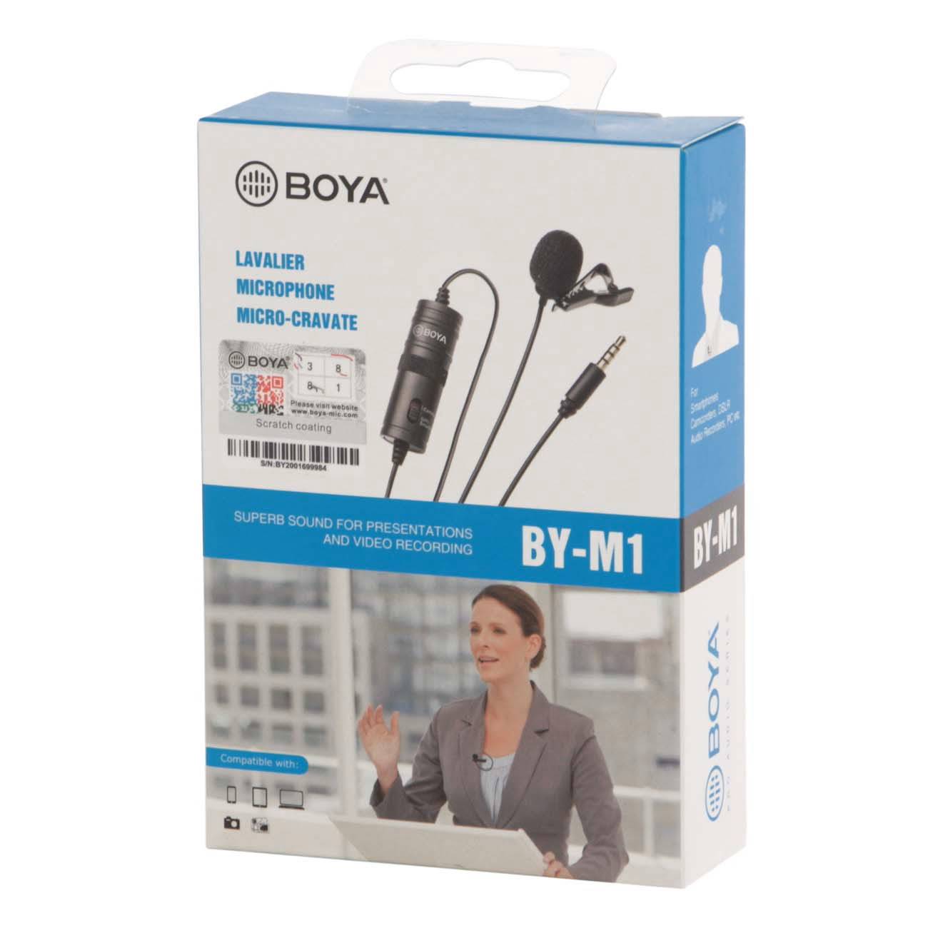 картинка Микрофон Boya BY-M1 проводной, петличный от магазина КомпьютерЦентр