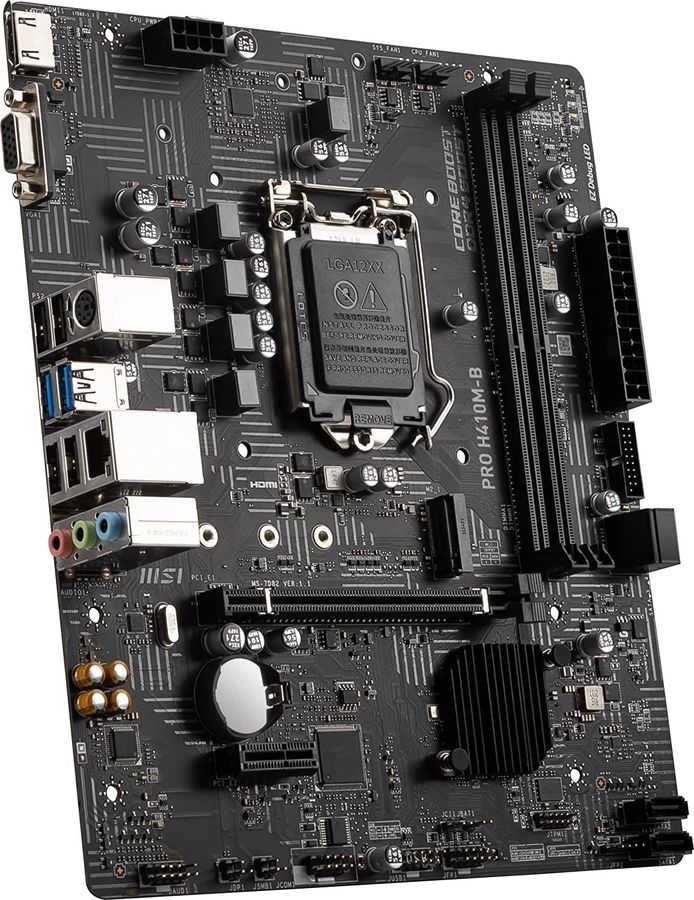 картинка Материнская плата MSI PRO H410M-B от магазина КомпьютерЦентр