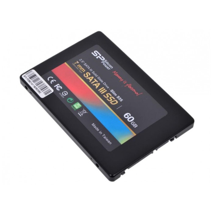 картинка SSD накопитель SiliconPower 60Gb 2,5″ Slim S55 SATAIII MLC (SP060GBSS3S55S25) от магазина КомпьютерЦентр