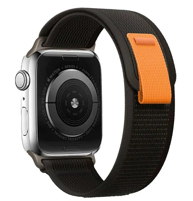 картинка Тканевый ремешок для Apple Watch 42-49 mm Trail loop, черный от магазина КомпьютерЦентр