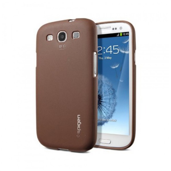 картинка Чехол SGP Case Modello Series Choco Brown for Samsung Galaxy S III i9300 (SGP09251) от магазина КомпьютерЦентр