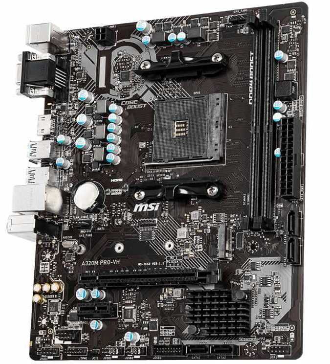 картинка Материнская плата MSI A320M PRO-VH от магазина КомпьютерЦентр