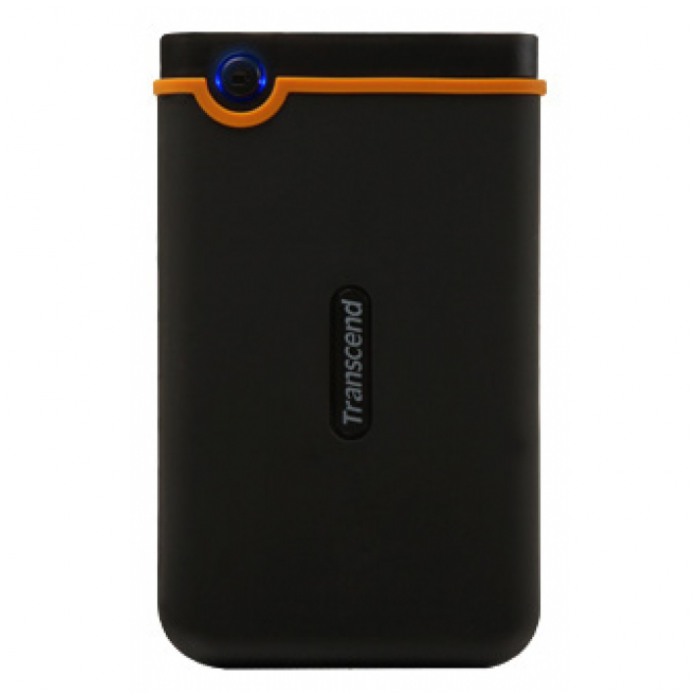 картинка Жесткий диск внешний Transcend 640Gb StoreJet 25 Mobile 2.5″ Черный/Оранжевый (TS640GSJ25M) от магазина КомпьютерЦентр