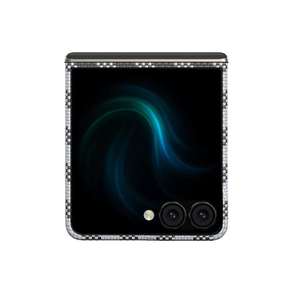 картинка Чехол Benks ArmorVichy Spin Case built with Kevlar для Samsung Z Flip 7, черная клетка (Black) от магазина КомпьютерЦентр